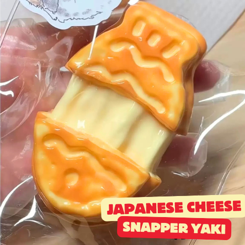 Handmade Silicone Gooey Japanese Cheese Taiyaki Squishy Toy Water Sensation